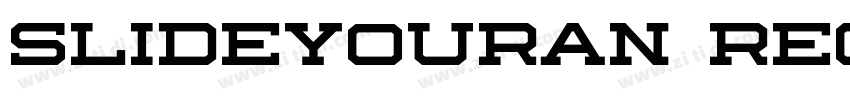 slideyouran regular字体转换 slideyouran regular字体转换